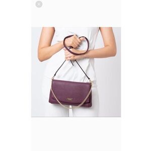 Kate Spade Laurel Way Greer Crossbody Shoulder Bag Purse in Deep Plum